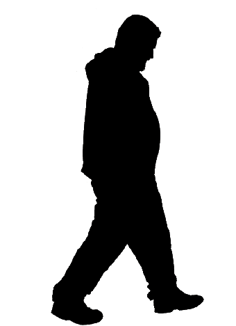 Die animierte Grafik zeigt die Silhouette und Protagonist Martin.