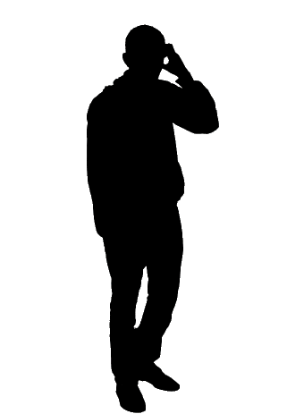 Die anmierte Grafik zeigt die Silhouette und Protagonist Thomas.